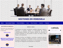 Tablet Screenshot of gestionesenvenezuela.com